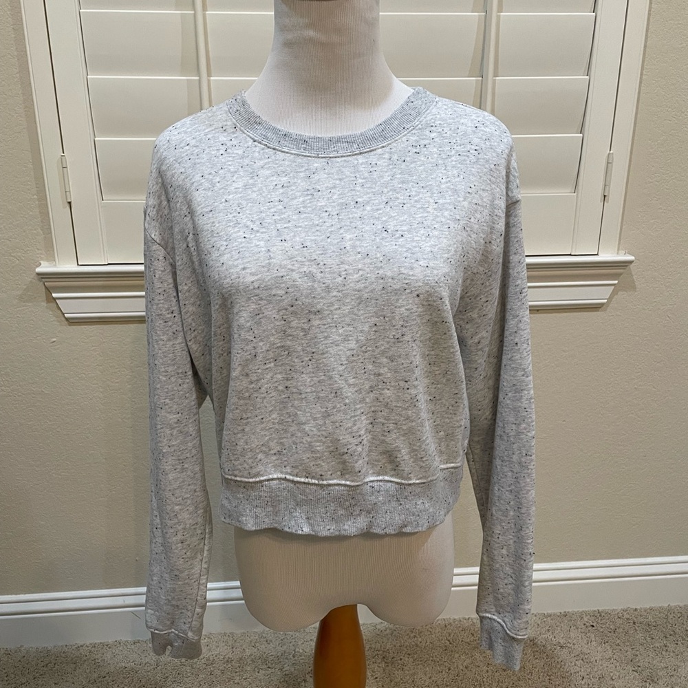 Grey Cropped Sweatshirt